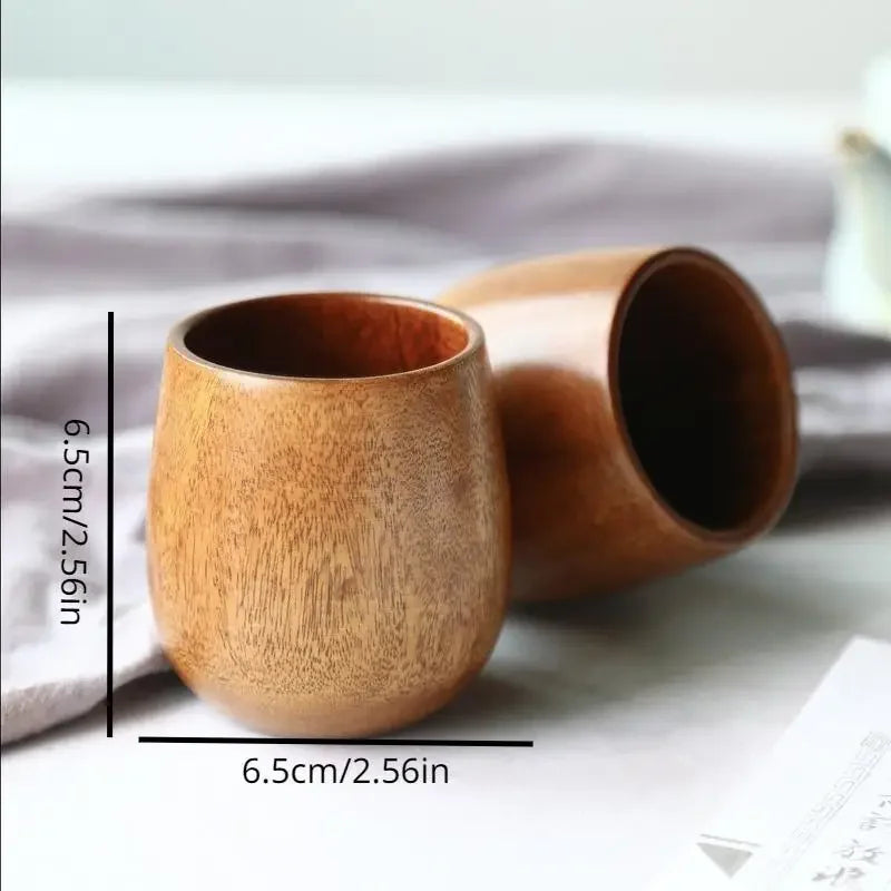 Nordic Big Belly Cup Wooden Cup