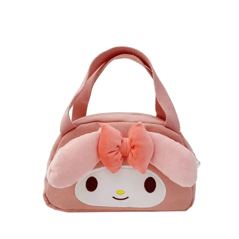 Hello Kitty Style Canvas Bag- Cute Tote/Soft Cosmetic Bag