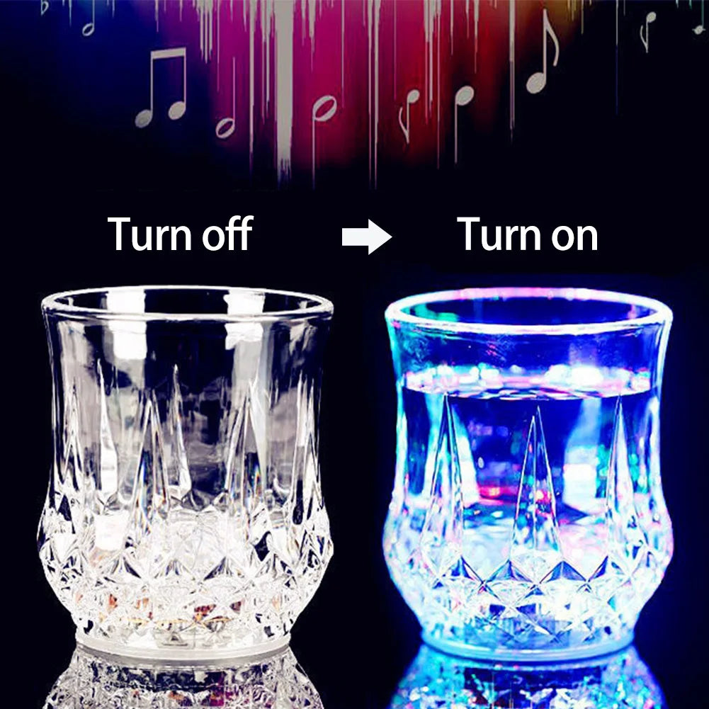 50/70ml LED Flashing Cup - Drinking Glasses Automatic Glowing Cup