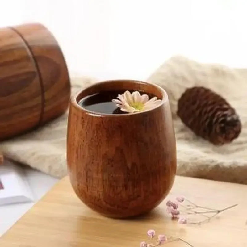Nordic Big Belly Cup Wooden Cup