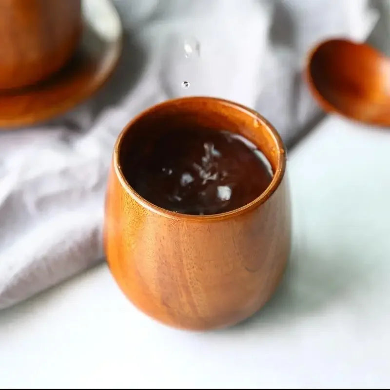 Nordic Big Belly Cup Wooden Cup