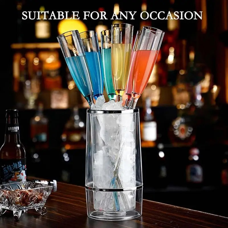 Floating Wine Glasses 6pcs - Pool Side Flutes