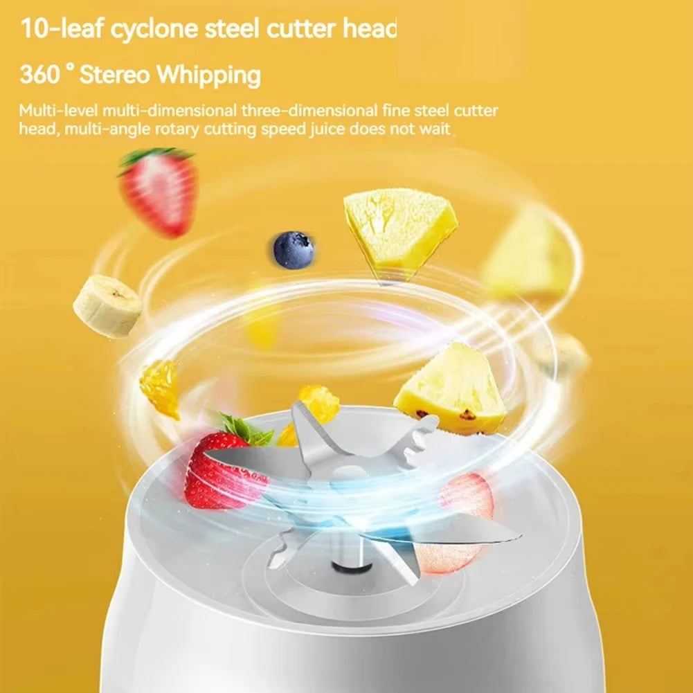 Portable Electric Blender Juicer 40W USB-Rechargeable - Cordless with Juicer Cup