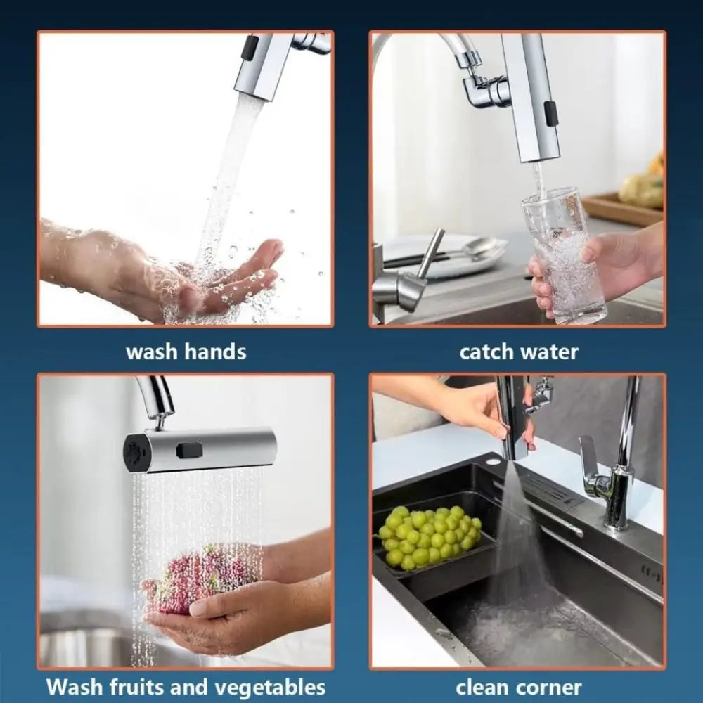 1PC Home Kitchen Faucet Flying Rain Waterfall Extension Device Universal Water Nozzle for Shower and Bath