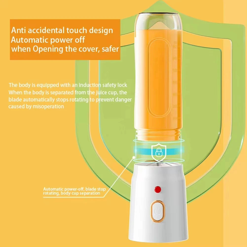 Portable Electric Blender Juicer 40W USB-Rechargeable - Cordless with Juicer Cup