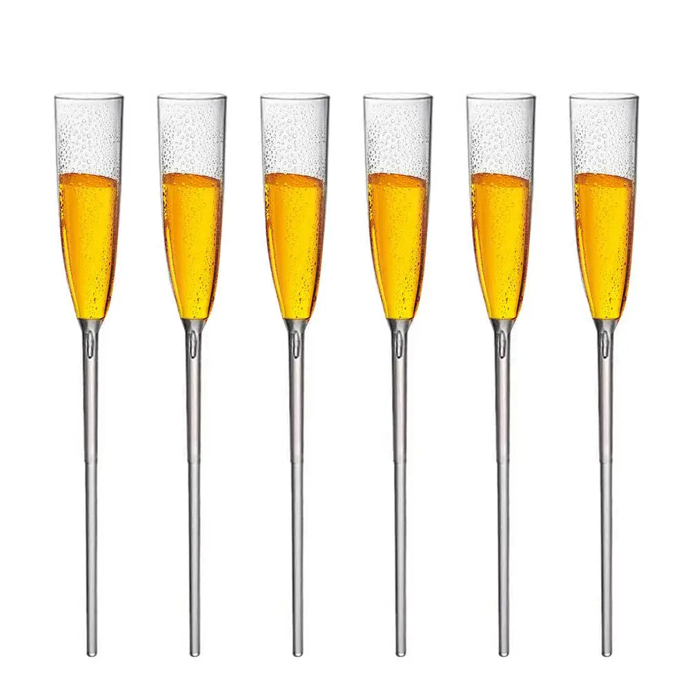 Floating Wine Glasses 6pcs - Pool Side Flutes