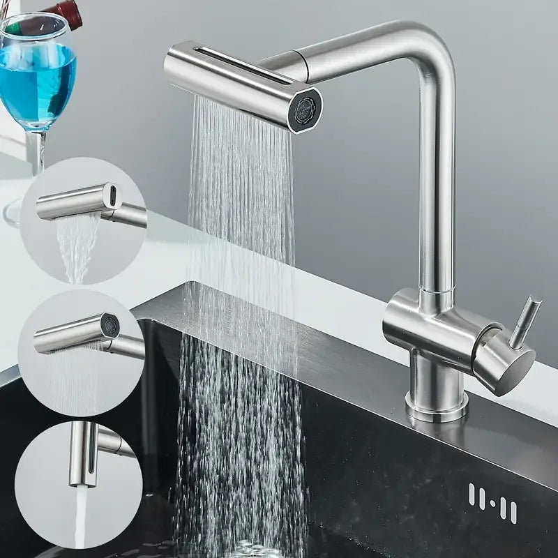 1PC Home Kitchen Faucet Flying Rain Waterfall Extension Device Universal Water Nozzle for Shower and Bath