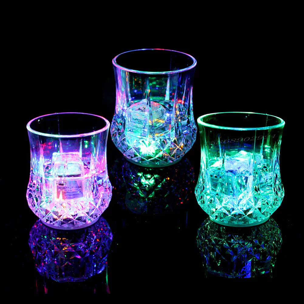 50/70ml LED Flashing Cup - Drinking Glasses Automatic Glowing Cup